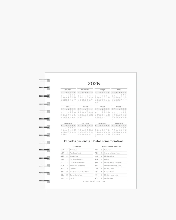 Agenda Diária 2026 - Imagem 6