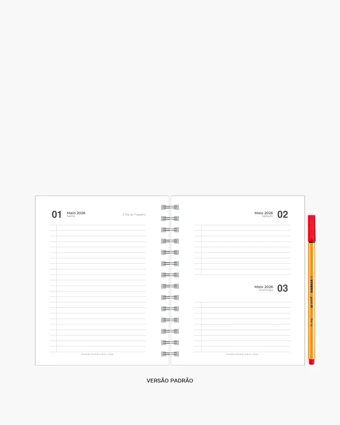 Agenda Diária 2026 - Imagem 2