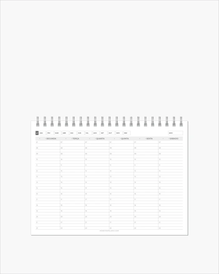 Agenda Semanal Permanente Para Agendamentos (Sem Datas) - Imagem 10