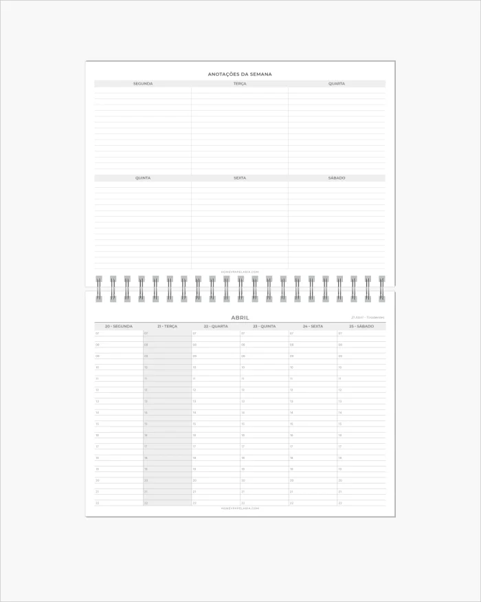 Agenda Semanal 2026 Para Agendamentos - Imagem 2