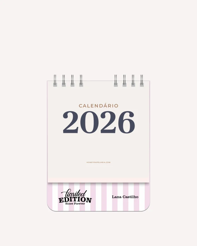 Calendário de Mesa 2026