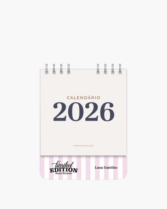 Calendário de Mesa 2026