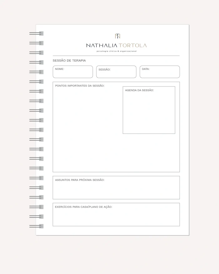 Diário Sessões de Terapia - Para Psicólogos ou Psiquiatras - Imagem 2