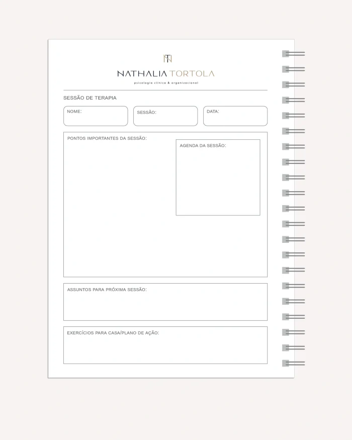 Diário Sessões de Terapia - Para Psicólogos ou Psiquiatras - Imagem 3
