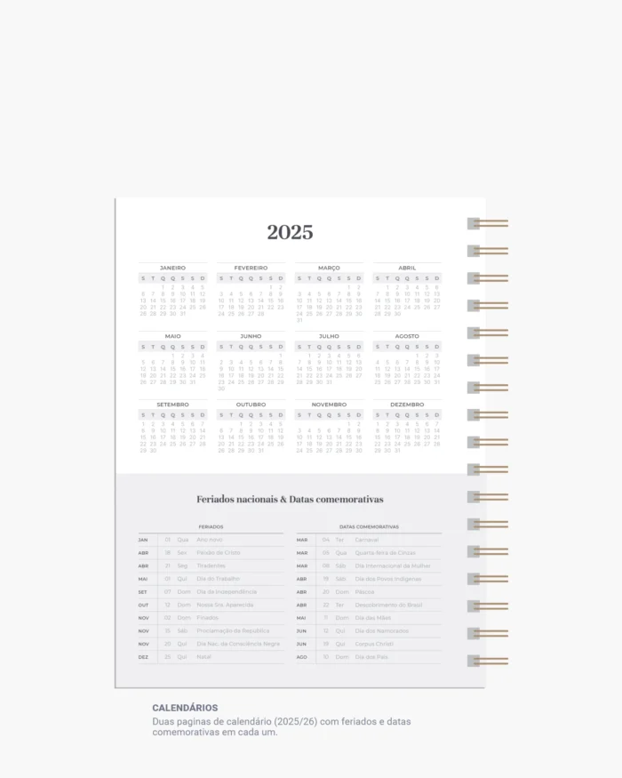 Honey Planner 2025 #Calendario