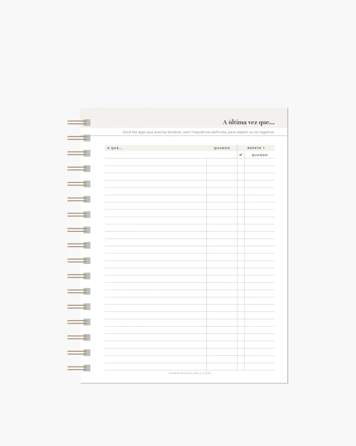 Honey Planner 2026 Planner Semanal - Imagem 9