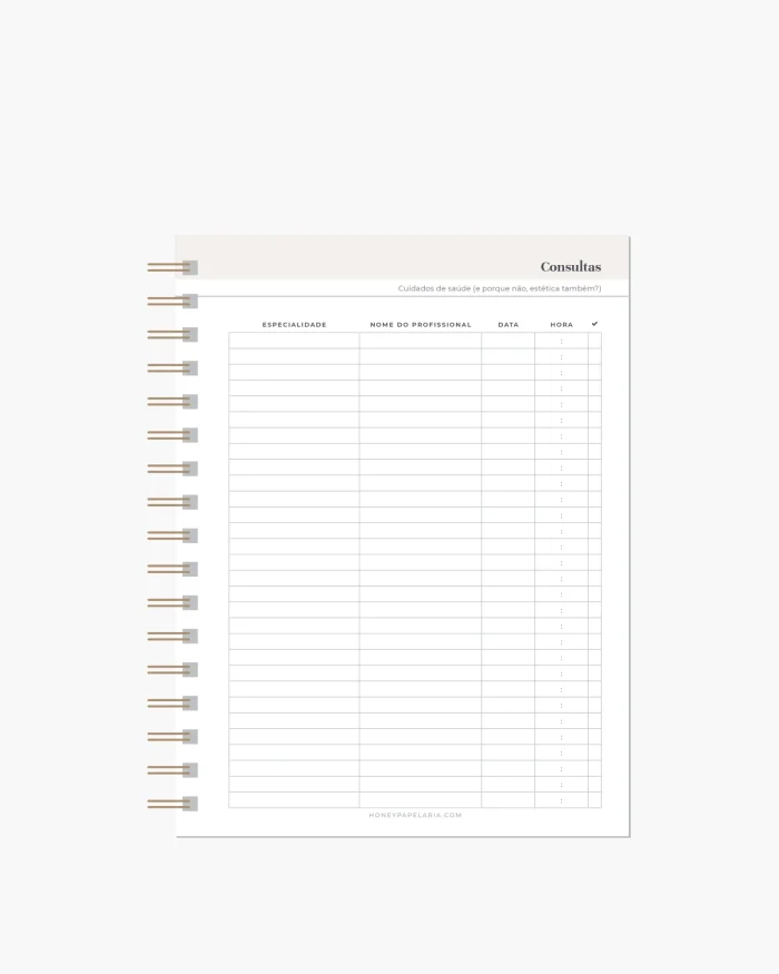 Honey Planner 2026 Planner Semanal - Imagem 13