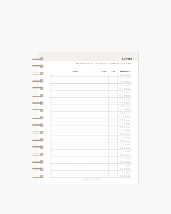 Honey Planner 2026 Planner Semanal - Imagem 14