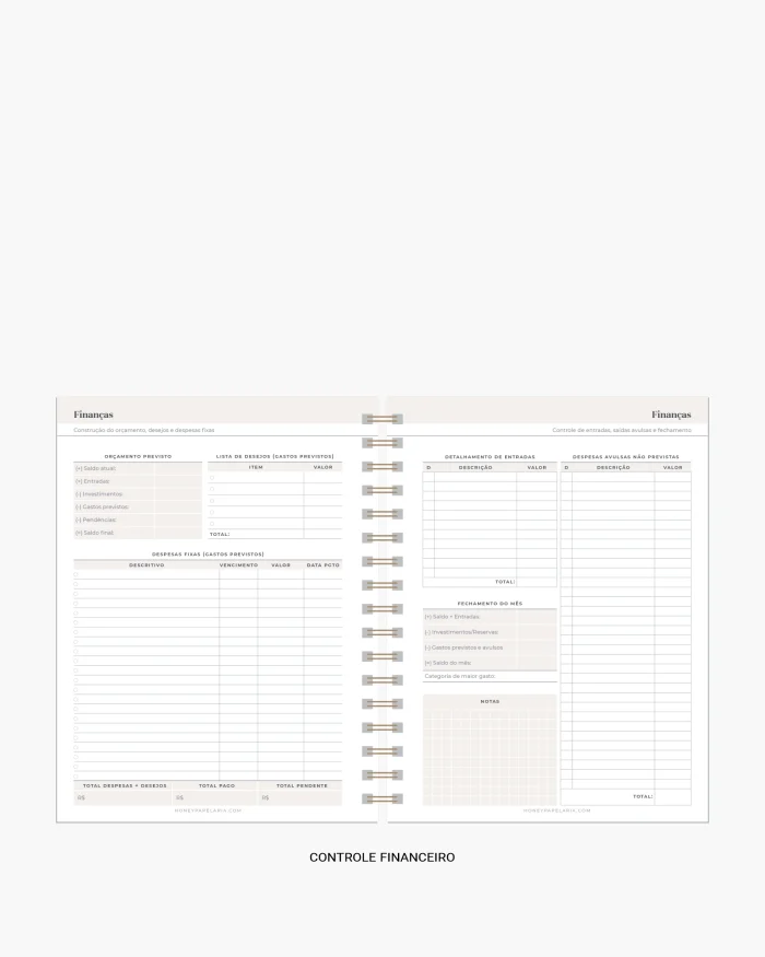 Honey Planner 2026 Planner Semanal - Imagem 20
