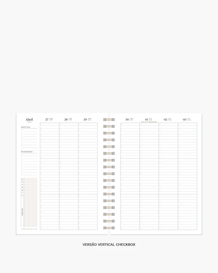 Honey Planner 2026 Planner Semanal - Imagem 5
