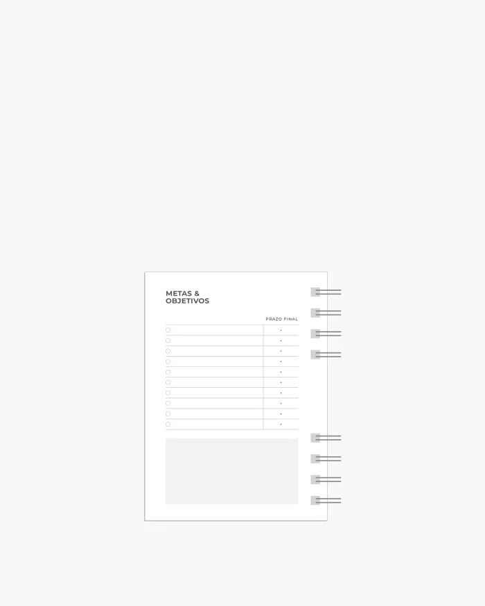 Mini Agenda Diária Permanente