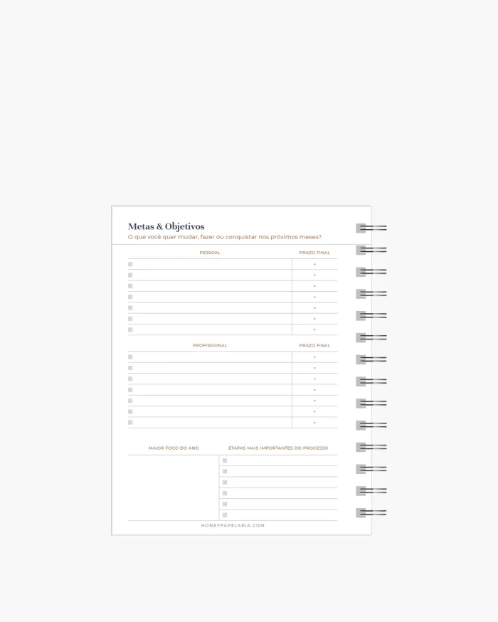 Mini Agenda Planner Permanente