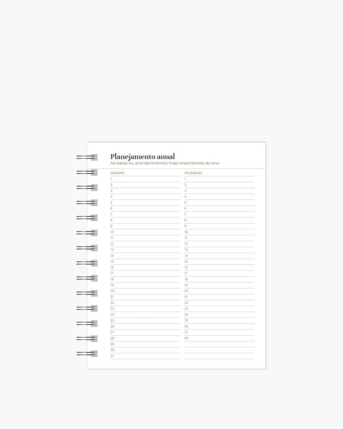 Mini Agenda Planner Permanente