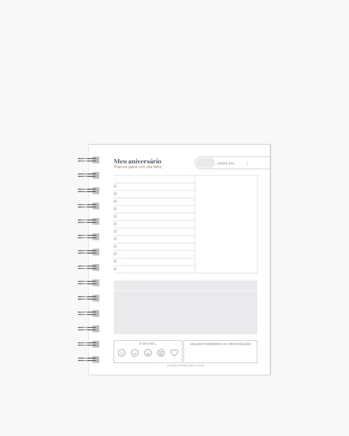 Mini Agenda Planner Permanente