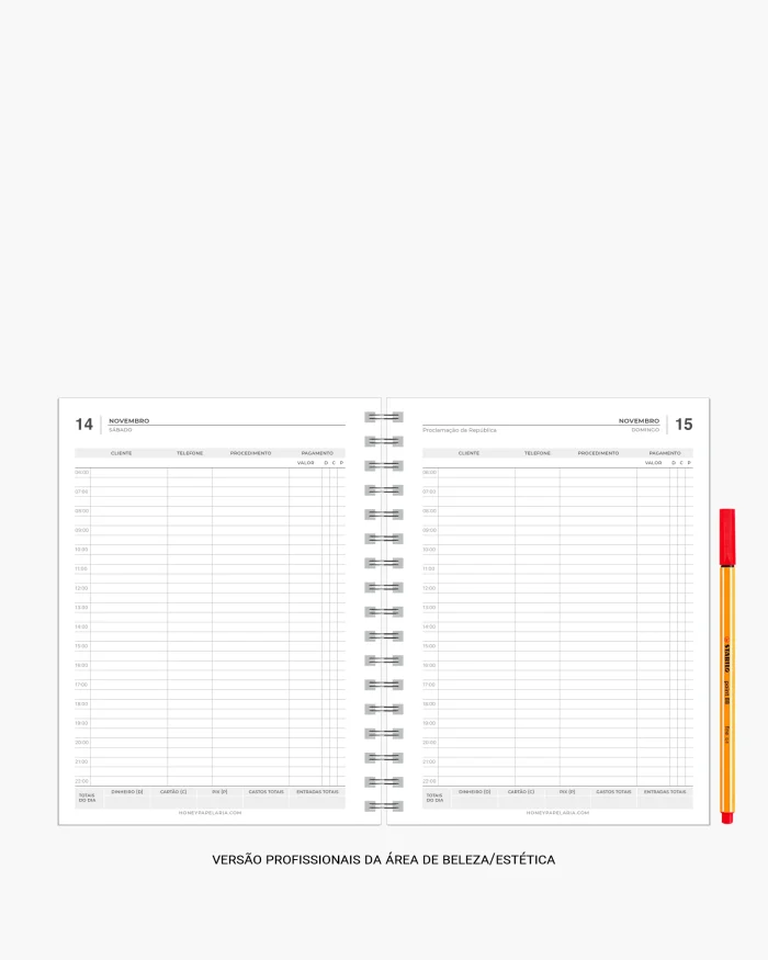 Planner 2026 Para Agendamento de Clientes - Imagem 2